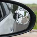 2 Frameless Blind Spot Mirror Wide Angle Round HD Glass Convex Rear View Mirrors