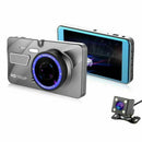 New 4 inch Car DVR Camera Full HD 1080P Dual Lens Video Recorder Parking Mo