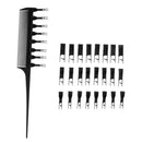 2 Pieces Pro Salon Dual Sides Plastic Foiling Comb Sectioning Dye Tint Brush