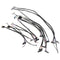 15pcs LVDS cable kit 10-65inch 20-50pin 6bit 8bit Commonly used screen cable Hn