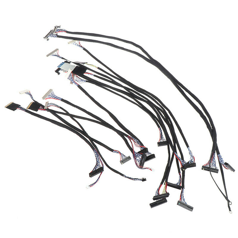 15pcs LVDS cable kit 10-65inch 20-50pin 6bit 8bit Commonly used screen cable Hn