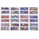 DIY Nail Art Water Transfer Stickers 12 Designs Charm Colorful Nail Wraps Kit