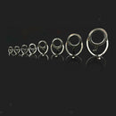 70pcs 7 Mixed Sizes Ceramic Eye Fishing Rods Pole Guides Tip Ring Repair Set