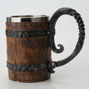 Stainless Steel Mug Imitation Wood Cup Beer Coffee Cup Christmas Cup Bar