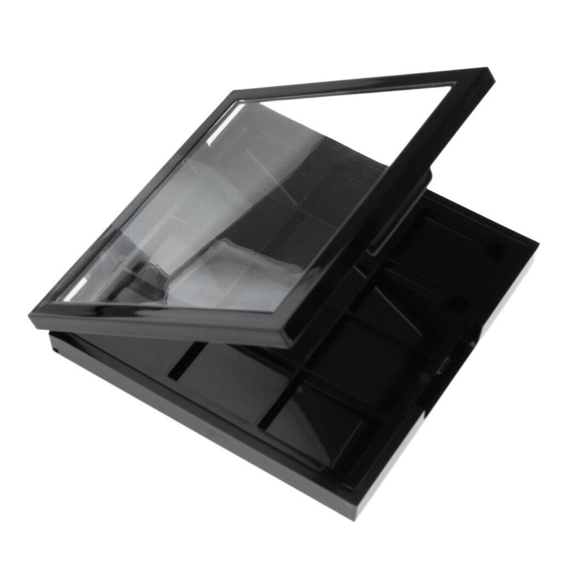 12 Slots Plastic Empty Eyeshadow Makeup Palette with Clear Lid for Concealer