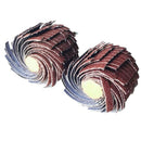 2 Pcs/Set 35x6 Mm Polishing Sanding Wire Wheels Mounted Abrasive Sanding Cl