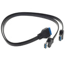 1 Piece USB 3.0 Dual Ports One Socket To The Motherboard 20-pin Header Cable