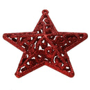 Christmas Tree Decoration Hollow Five-pointed Star Shape Glitter Ornament