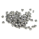 100pcs Alloy Heart Shape Spacer Beads DIY Jewelry Making Charms Accessories