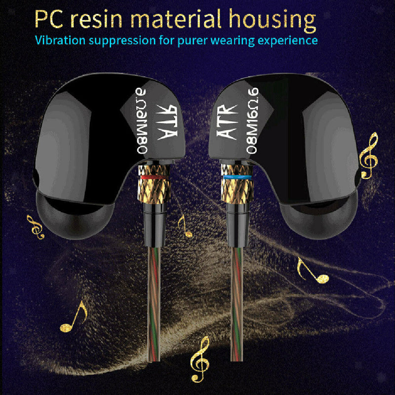 Earphone, KZ-ATR Super Bass In-Ear Earbuds Noise Cancelling Stereo Compatible