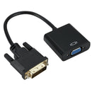 1080p DVI-D 24+1 Pin Male to VGA 15Pin Female Active Cable Adapter Converter ME