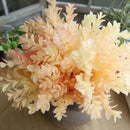 Orange Artificial Plastic Small Leaves Plant Eucalyptus Grass Home Wedding Decor