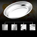 Stainless Steel Oval Platter Serving Trays Rice Plate Serving Dish 26X18.5cm
