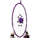 1pc Large Purple Rose Circle Dream Catcher Decorative Hanging Craft Children