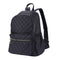 Women Large Capacity Lattice Backpack Preppy Nylon Shoulder School Bags