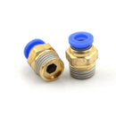 5PCS Male 1/4" - 6mm Straight Push in Fitting Pneumatic Push to Connect Air  JR