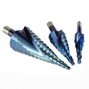 3Pcs 4-12/20/32 Mm Hss Spiral Grooved Center Solid Carbide Drill Bit P6M5 S C9A9
