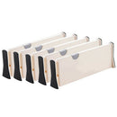 Drawer Dividers Organizer 5 Pack,Adjustable Separators 4 Inch High Expandab