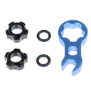 1Set Mountain Bike Gas Air Nozzle Tire Presta Valve Core Nut With Install WrSEAU