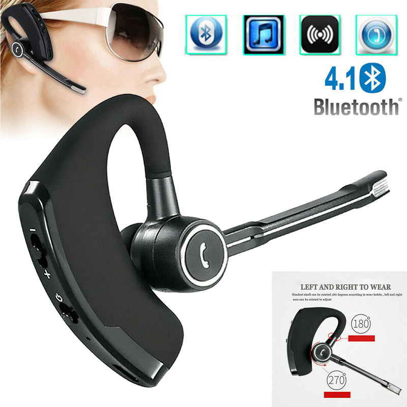 V8S Bluetooth Earphones Business Wireless Handsfree Headset with Mic for Driver