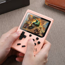 Pocket Handheld Game Console Gamepad 500 Video Games Player Gift (Pink) A