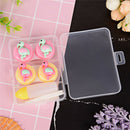 2pc/set Cartoon portable plastic contact lens case contact lenses box containeME