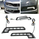 2xCar Auto Daytime Running Light 6LED DRL Fog Drive Daylight White Head Lamp nbg
