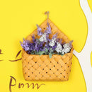 Natural Fir Handmade Wall Hanging Woven Basket Flower Fruits Storage Case