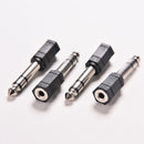 5x 6.5mm 1/4 Male to 3.5mm 1/8 Female Stereo Audio Mic Plug Adapter Mini Jack 3c