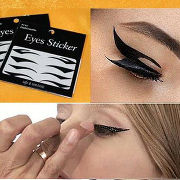 4X Temporary Eye Tattoo Transfer Eyeshadow Eyeliner Stickers Fancy Xmas  JOS.AU