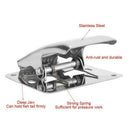 Fish Tail Clip Camping Cleaning Tools Fillet Clamp Stainless Steel Mounting Base