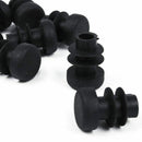 10 Pcs Black Plastic 12mm Pipe End Blanking Caps Bung Tube Tubing Insert Ro