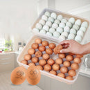 Clear 34 Grid Single-Layer Egg Box Basket Organizer Plastic Egg Food Contai S4U8