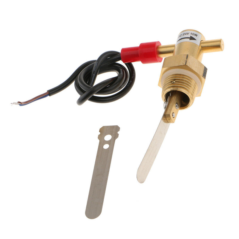 Quality Brass Water Flow On/Off Switch NO Normally Open DC24V 10W