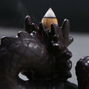 1X(Traditional Chinese Dragon Incense Holder Porcelain Backflow Incense