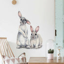 Animal Rabbit Painting Wall Stickers For Room Wall Decals Home Nordic Decora Gw