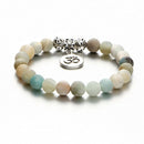 Fashion Beaded Bracelets Mysterious Pendant Natural Stone Men Women Bangles