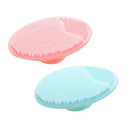 2 Facial Cleansing Silicon Brush Face Blackhead Remover Pad Scrubber Massage