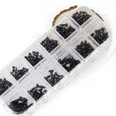 195pcs M1 M1.2 M1.4 M1.7 Mix PA Phillips Head Micro Screws Round Head  RBD