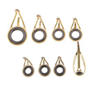Pack of 8 Pieces Fishing Rod Guide Fishing Rod Eye Ring for Rod Building