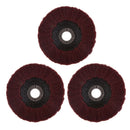 3 X Abrasive Polishing Wheel Polishing Flap Disc Bore 16mm Red Without Sand