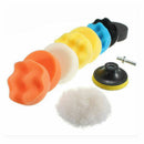 2 Sets 3"/80mm Compound Drill Buffing Sponge Pads Kit for Car Sanding Polishing