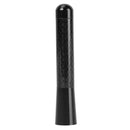 8cm Car Roof Antenna Carbon Fiber Screw Metal Stubby Mast Antenna (Black)