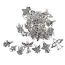 35pcs Angel Wing Charms Jewelry Pendants Key Chain Key Ring Ornaments