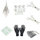 33PCS/Set Body Piercing Jewelry Tool Belly Tongue Eyebrow Nipple Lip Needles  FT