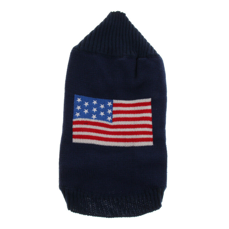 Pet Dog Puppy Blue Sweater Autumn Winter Clothes Warm Jumper Costume   XS