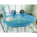 1pc Bird Water Bath Tub For Pet Bird Cage Hanging Bowl Parrots Parakeet Birdbath