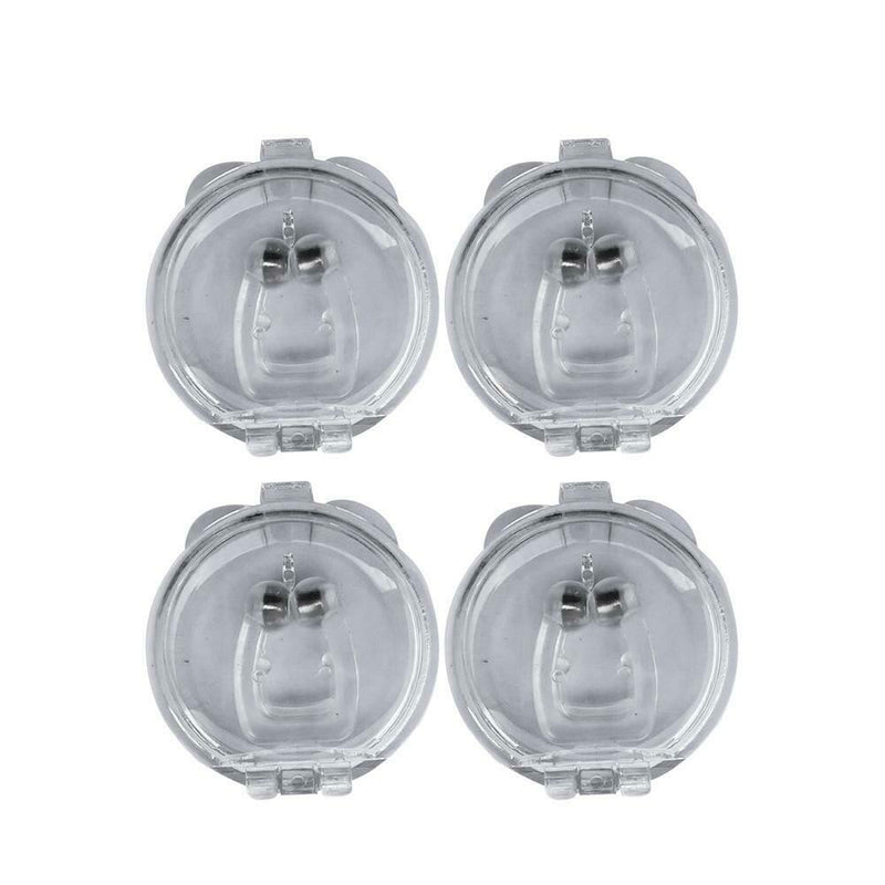 4pcs Silicone Anti Snore Magnet Nose Clip Snoring Stopper with Storage Box