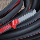 8M Car Big D Shape Rubber Seal Weatherstrip Hollow Door Edge Strip Moulding Trim