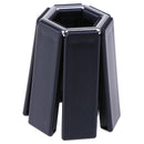 1Pc Black Foldable Non-Slip Heat Resistant Pad Trivet Pan Pot Holder Mat Kit -3C